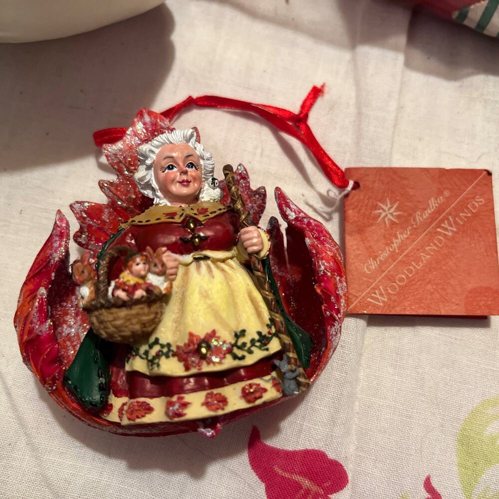 Christopher Radko Woodland Winds Ornament • Nana In Leaf • 1998